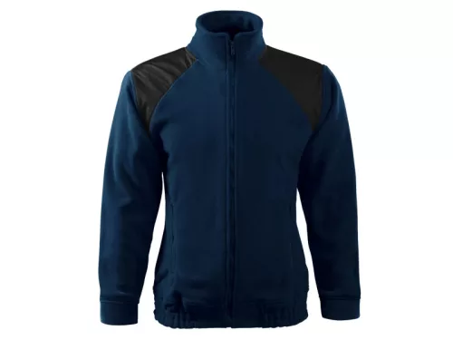 MALFINI JACKET Hi-Q vastag unisex polár pulóver tengerészkék -L