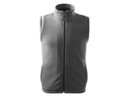MALFINI NEXT unisex polár mellény acélszürke -2XL
