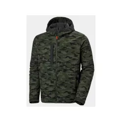   Helly Hansen KENSINGTON férfi kapucnis softshell kabát terepszín -M()