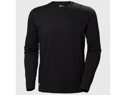 HELLY HANSEN MANCHESTER CLASSIC férfi hosszúujjú póló fekete -3XL