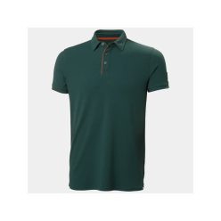   HELLY HANSEN TECH POLO férfi technikai galléros póló sötét fenyőzöld -3XL()