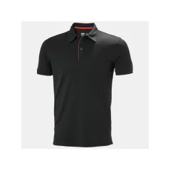   HELLY HANSEN KENSINGTON férfi technikai galléros póló fekete -3XL