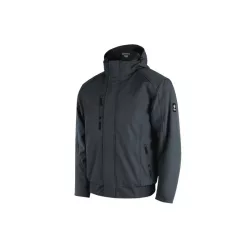 BURGIA téli softshell kabát - antracit-fekete - M