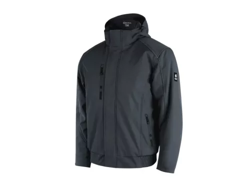 BURGIA téli softshell kabát - antracit-fekete - M