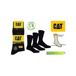 CAT AV883 3-pack Pure cotton zokni Fekete 39-42()