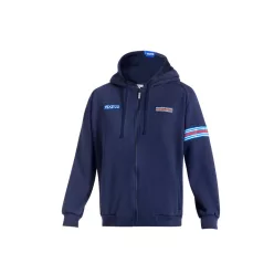   SPARCO HOODED FULL ZIP MARTINI RACING MY25 cipzáras pulóver tengerkék -XS()