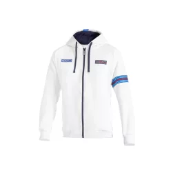  SPARCO HOODED FULL ZIP MARTINI RACING MY25 cipzáras pulóver fehér -2XL()