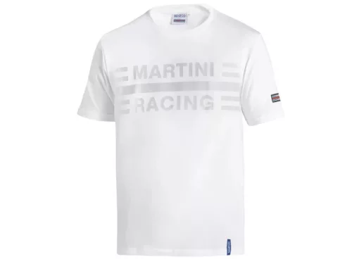 SPARCO T-SHIRT MARTINI RACING BIG LOGO unisex póló fehér -L()