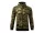 MALFINI CAMO ZIPPER férfi kapucnis pulóver zöld terepszín -3XL