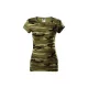 MALFINI CAMO PURE női póló petrolkék terepszín -2XL