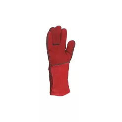   DELTA PLUS hőálló kevlar-ral varrt hasíték hegesztő kesztyű piros -10