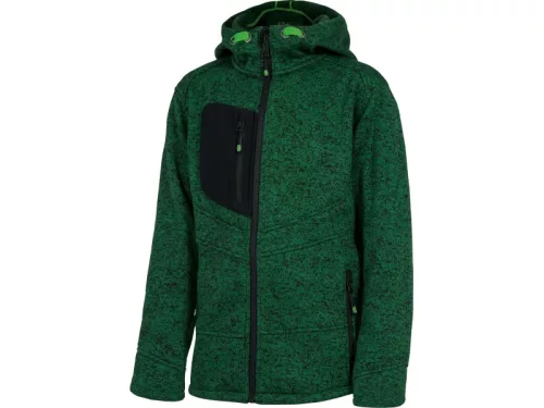 LEIB FLEX gyerek polár kapucnis pulóver zöld -116()