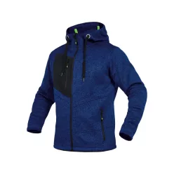 LEIB FLEX polár kapucnis pulóver királykék -3XL()