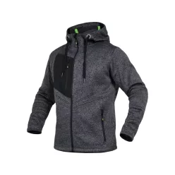 LEIB FLEX polár kapucnis pulóver szürke -4XL()