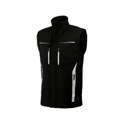 LEIB flex softshell férfi mellény fekete- l leibwächter munkavédelmi ruházat – munkaruházat