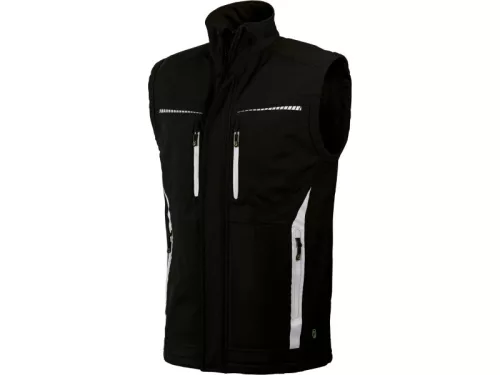 LEIB flex softshell férfi mellény fekete- l leibwächter munkavédelmi ruházat – munkaruházat
