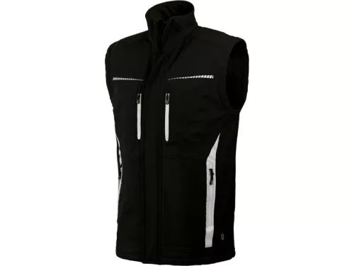 LEIB flex softshell férfi mellény fekete- xl leibwächter munkavédelmi ruházat – munkaruházat