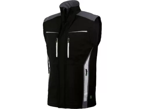 LEIB FLEX Softshell férfi mellény fekete-szürke- M()