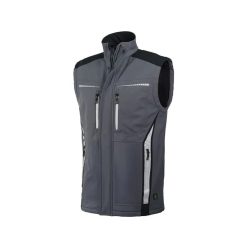 LEIB FLEX Softshell férfi mellény szürke-fekete- S()