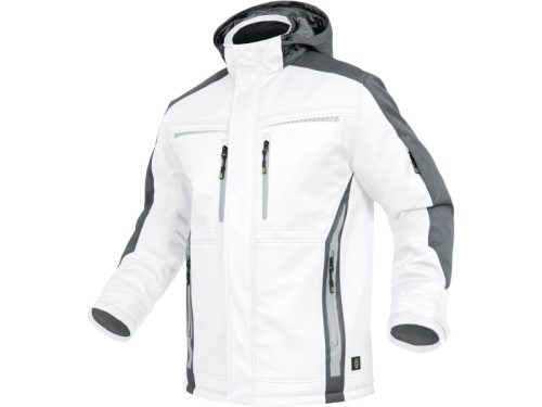LEIB FLEX téli softshell kabát fehér-szürke -XL()