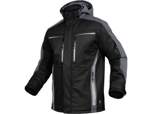 LEIB FLEX téli softshell kabát fekete-szürke -XS()