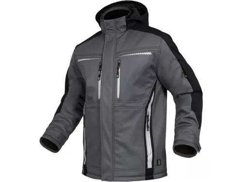 LEIB FLEX téli softshell kabát szürke-fekete -M()