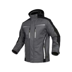 LEIB FLEX téli softshell kabát szürke-fekete -S()