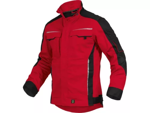LEIB FLEX munkakabát piros-fekete -2XL()