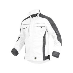 LEIB FLEX munkakabát fehér-szürke -3XL()