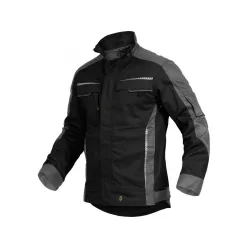 LEIB FLEX munkakabát fekete-szürke -6XL