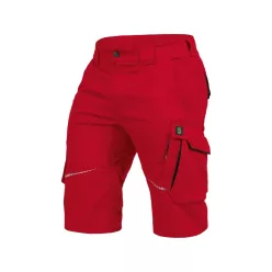 LEIB FLEX rövid munkanadrág piros-fekete -48()