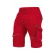 LEIB FLEX rövid munkanadrág piros-fekete -48()