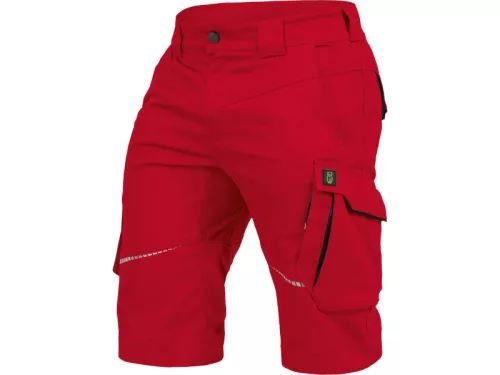 LEIB FLEX rövid munkanadrág piros-fekete -56