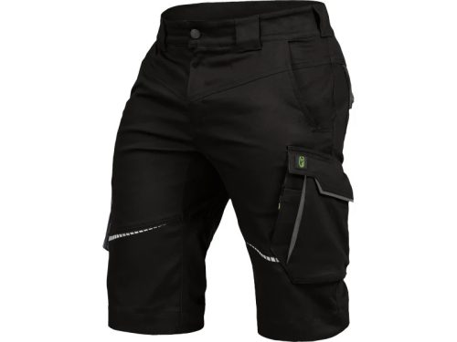 LEIB FLEX rövid munkanadrág fekete-szürke -66()