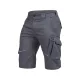 LEIB FLEX rövid munkanadrág szürke-fekete -62()