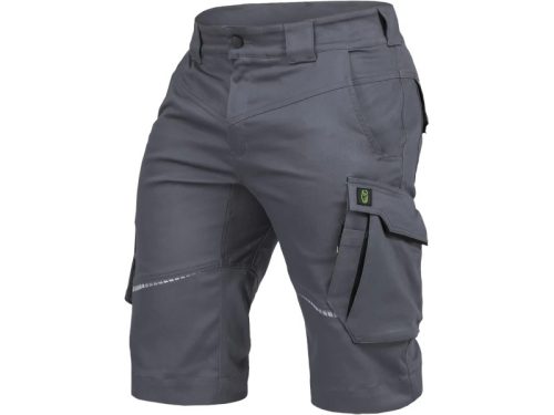 LEIB FLEX rövid munkanadrág szürke-fekete -66()