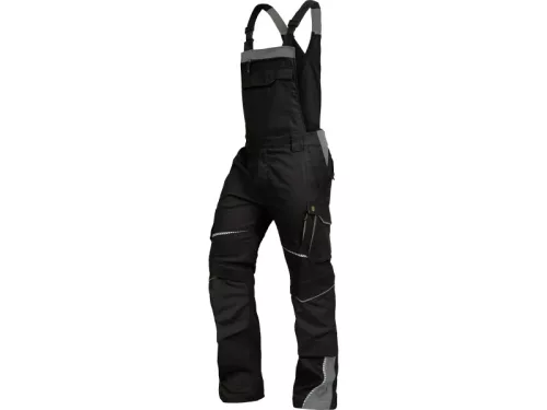 LEIB FLEX kantáros munkanadrág fekete-szürke -27()