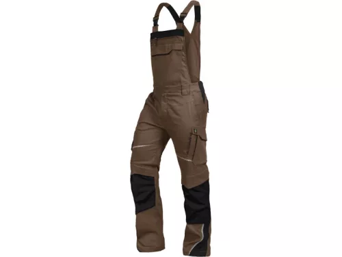 LEIB FLEX kantáros munkanadrág mogyoró-fekete -50()