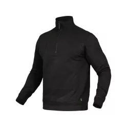 LEIB FLEX PAUL cipzáras pulóver fekete -5XL()