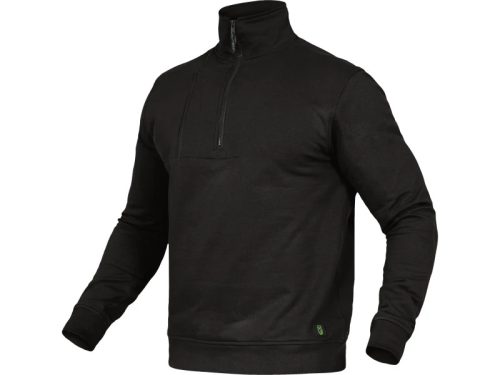 LEIB FLEX PAUL cipzáras pulóver fekete -5XL()