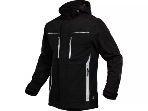 LEIB FLEX átmeneti softshell kabát fekete -3XL()