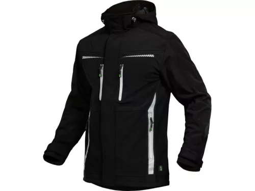 LEIB FLEX átmeneti softshell kabát fekete -2XL()