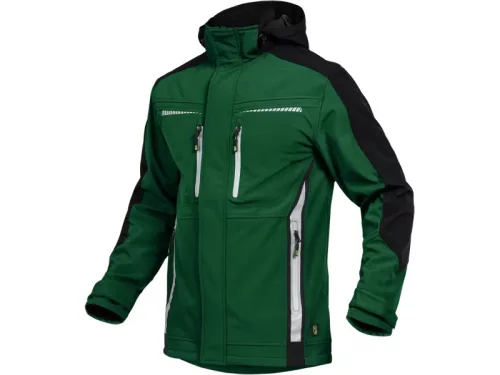 LEIB FLEX átmeneti softshell kabát zöld-fekete -M()