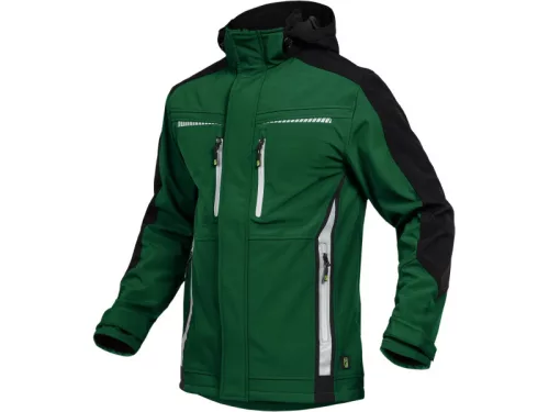 LEIB FLEX átmeneti softshell kabát zöld-fekete -S()