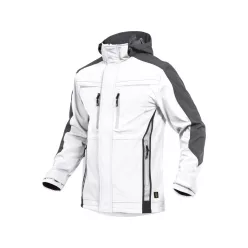 LEIB FLEX átmeneti softshell kabát fehér-szürke -3XL()