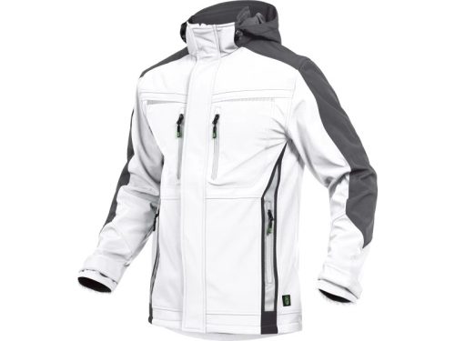 LEIB FLEX átmeneti softshell kabát fehér-szürke -2XL()