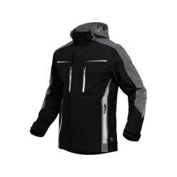 LEIB FLEX átmeneti softshell kabát fekete-szürke -5XL()