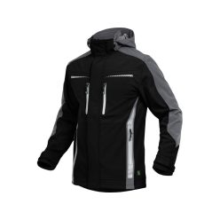 LEIB FLEX átmeneti softshell kabát fekete-szürke -L()