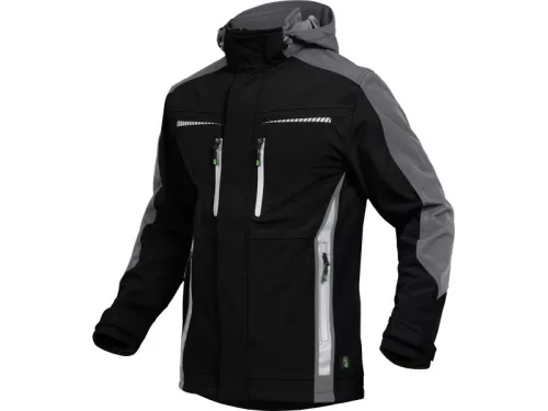 LEIB FLEX átmeneti softshell kabát fekete-szürke -M()