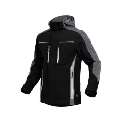 LEIB FLEX átmeneti softshell kabát fekete-szürke -S()